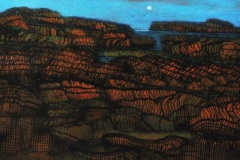 Juvenal-Sanso_Formidable-and-Vast_13.25-x-24.5_Acrylic-on-Paper_Circa-1980_s